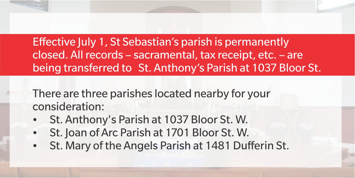 Parish Closing Notice